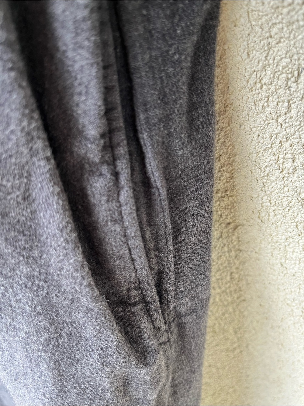 MUJI Double Cloth Flannel Sac Grey Midi/Maxi Dress - Picture 5 of 6